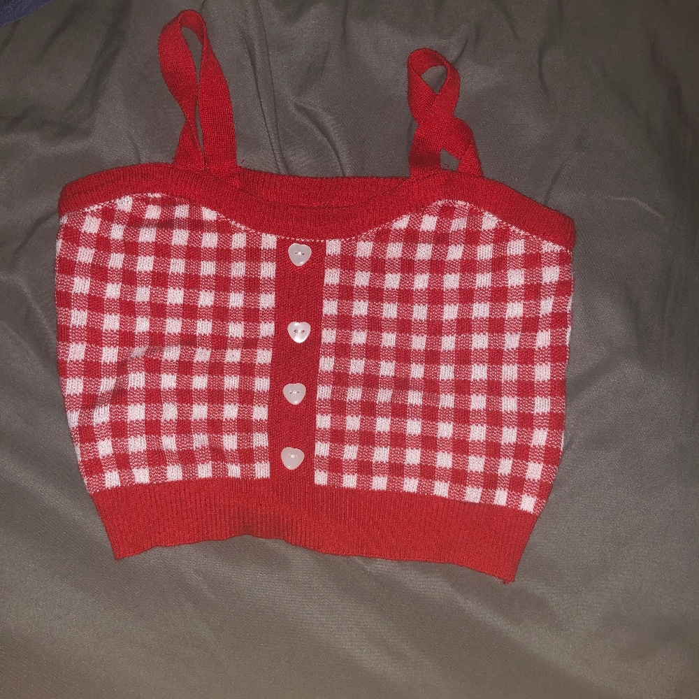Gingham Crop Cami
